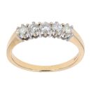18ct Yellow Gold 0.50ct Diamond Five Stone Ring