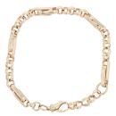 9ct Yellow Gold Fancy Bracelet 9"