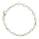 9ct Yellow Gold Wave Fancy Bracelet 7"