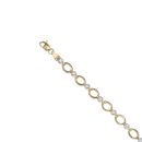 9ct Yellow Gold Cubic Zirconia Bracelet 7.5"