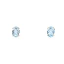 9ct Yellow Gold Blue Topaz Stud Earrings