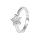 Sterling Silver Pavé Cubic Zirconia Star Ring