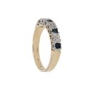 18ct Yellow Gold 0.05ct Diamond And Sapphire Ring