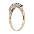 9ct Yellow Gold Sapphire And Cubic Zirconia Eternity Ring