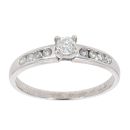 9ct White Gold 0.33ct Diamond Solitaire Ring