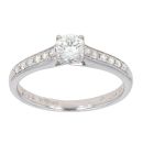 18ct White Gold 0.37ct Diamond Solitaire Ring
