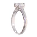 Tiffany & Co. Platinum 1.03ct Square Mixed Cut Diamond Solitaire Ring