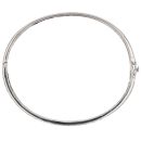 9ct White Gold 0.20ct Brilliant Cut Diamond And Rainbow Sapphire Bangle