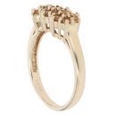 9ct Yellow Gold Citrine Cluster Ring