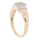 9ct Yellow Gold 0.25ct Brilliant Cut Diamond Cluster Ring
