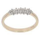 9ct Yellow Gold 0.20ct Brilliant Cut Diamond Fancy Ring