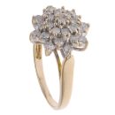 9ct Yellow Gold 1.00ct Brilliant Cut Diamond Cluster Ring