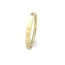 18ct Yellow Gold 2mm Soft Chamfered Edge Wedding Band