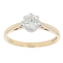18ct Yellow Gold 0.50ct Brilliant Cut Diamond Solitaire Ring