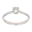9ct White Gold 0.25ct Diamond Solitaire Ring