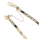 14ct Yellow Gold Fancy Bracelet 8"