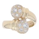 9ct Yellow Gold Cubic Zirconia Torque Ring