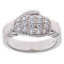 Silver Cubic Zirconia Boxing Glove Ring By Icesia