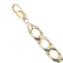 9ct Yellow Gold Curb Bracelet 9"