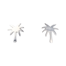Silver Palm Tree Earrings