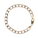 9ct Yellow Gold Curb Bracelet 8"