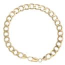 9ct Yellow Gold Curb Bracelet 9"