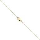 18ct Yellow Gold 0.10ct Brilliant Cut Diamond And Emerald Cluster Pendant And Chain 16"