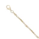 9ct Yellow Gold Fancy Bracelet 8.5"