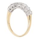 18ct Yellow Gold 1.00ct Brilliant Cut Diamond Half Eternity Ring