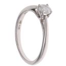 9ct White Gold 0.25ct Brilliant Cut Diamond Solitaire Ring