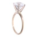 14ct Yellow Gold Cubic Zirconia Solitaire Ring