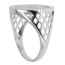 Silver St George Coin Ring By Icesia
