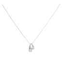 18ct White Gold 0.50ct Diamond Pendant And Chain 18"