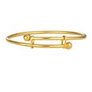 22ct Yellow Gold Adjustable Baby Bangle