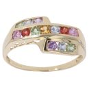 9ct Yellow Gold Multi-Gemstone Ring