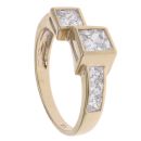 9ct Yellow Gold Cubic Zirconia Stone Set Ring