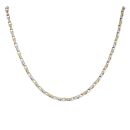9ct Yellow And White Gold Fancy Chain 18"
