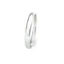 9ct White Gold 2.5mm Slight Court Wedding Band