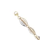 14ct Yellow And White Gold Fancy Bracelet 7"