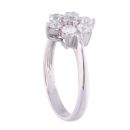 18ct White Gold 1.00ct Diamond Cluster Ring