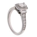 Vera Wang 18ct White Gold 0.95ct Brilliant Cut Diamond Vera Wang Cluster Ring