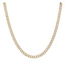 9ct Yellow Gold Textured Curb Chain 18"