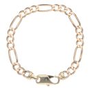 9ct Yellow Gold Figaro Bracelet 8.5"