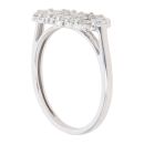 9ct White Gold 1.00ct Brilliant Cut Diamond Cluster Ring