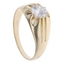 9ct Yellow Gold Cubic Zirconia Signet Ring