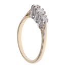 9ct Yellow Gold 0.33ct Brilliant Cut Diamond Trilogy Ring