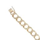 9ct Yellow Gold Curb ID Bracelet 9.5"