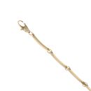 18ct Yellow Gold Fancy Patterned Motif Bracelet 7"