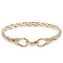 9ct Yellow Gold Twist Patterned Bangle