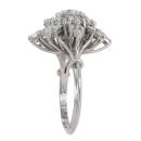 18ct White Gold 2.75ct Diamond Cluster Ring